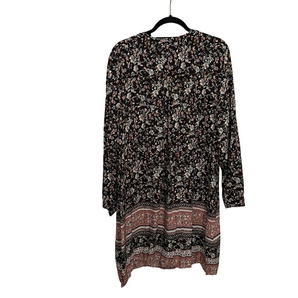 J.Jill Women's Midnite Floral Long Sleeve Cottage Core/Boho Dress Sz L NWT - Picture 7 of 13
